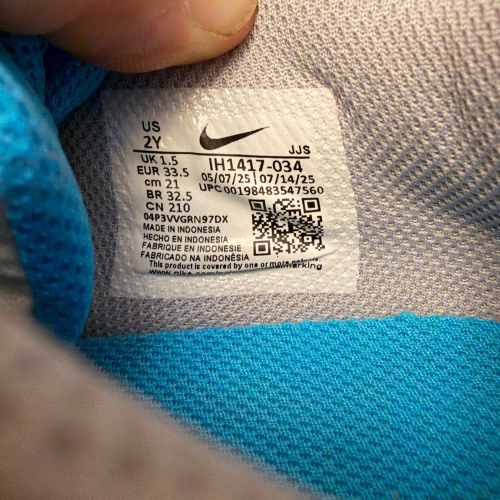 Nike Air Max Kids Sneakers - Gray and Blue - Picture 3 of 5